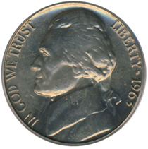 1963 Jefferson Nickel
